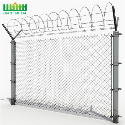 Gartenbau Sport Stahl Metall 9 Gauge Gebraucht Kettenglied Zaun