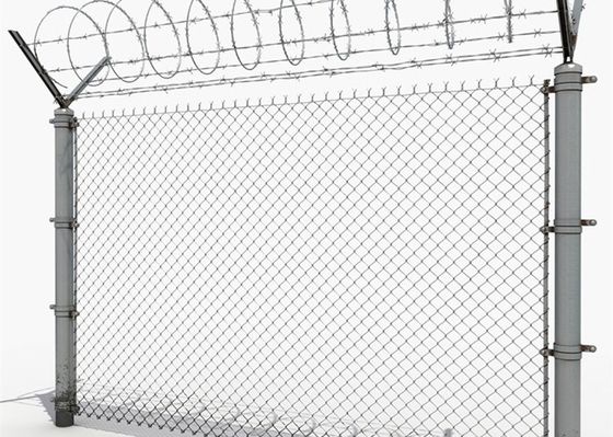Sportplatz galvanisierte Kettenglied-Draht-Mesh Fencings 1.8m Q195 2.0mm Höhe