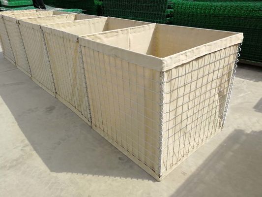 4.0mm Gabion Sand-Sperre Wand-Flut-Mil 1B Hesco schweißte