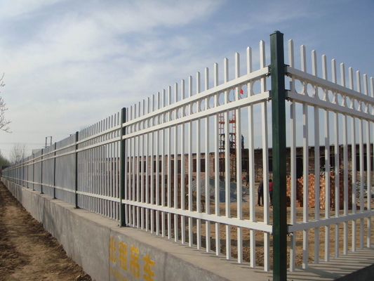 Leicht zu montieren Verzinktes PVC beschichtet geschmiedetes Eisen Stahl Zaun Panel für individuell Pool Speer Top Outdoor