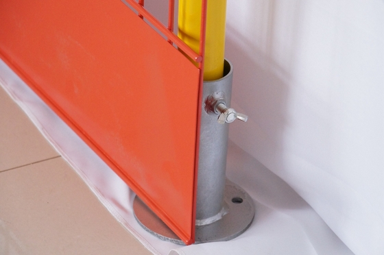 50*200mm Loch-Größen-Kantenschutz-Sperren-PVC beschichtete orange Farbe
